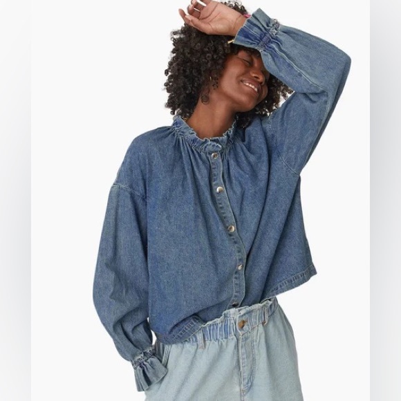 XiRENA Blue Button Down Shirt - Picture 2 of 10